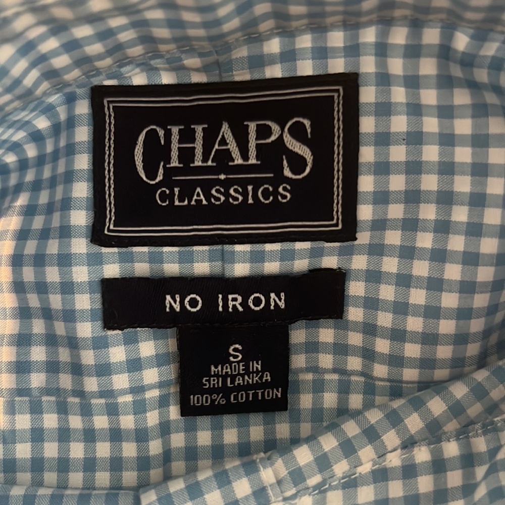 Chaps Gingham Check Button Down Shirt - image 2
